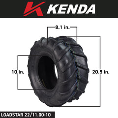 Kenda K472 22x11-10 Lawn and Garden Grasshopper Rear Tire Bottle opener keychain