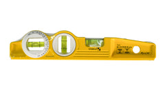 Stabila 25360 10" Die Cast Magnetic Torpedo with 360-degree vial and V-groove frame