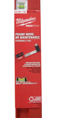 Milwaukee MLXP712 78" - 144" REDSTICK Expandable 3-Vial Aluminum Plate Level