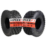 MASSFX 20X10-9 ATV Tires 2 Set Durable 6-ply Dual Compound 20x10x9