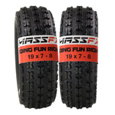 MASSFX 19x7-8 ATV Kawasaki Bayou Tire 4-ply 2 Pack 19x7x8 Polaris RZR 170
