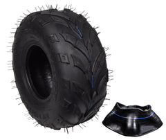 MASSFX 145/70-6 Tire for Go-Kart, Mini Bike, ATV, Lawn & Garden & TR-244A Tube