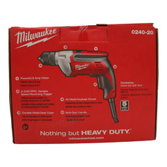 Milwaukee 0240-20 3/8 in. 2,800 RPM Tradesman Drill