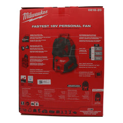 Milwaukee 0818-20 M18 18V Brushless PACKOUT Fan (Bare Tool)