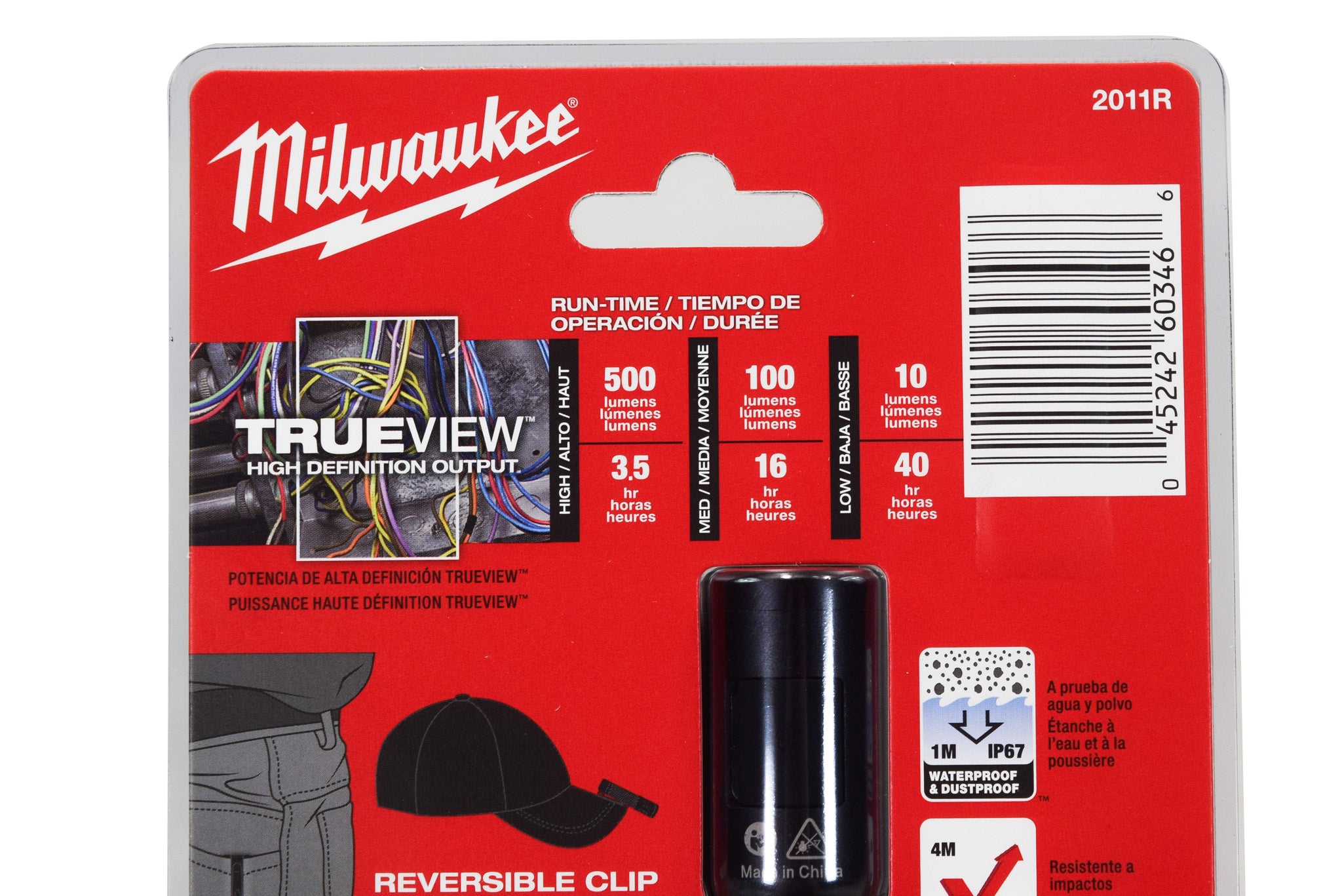 Milwauke 2011R Rechargeable 500L Everyday Carry Flashlight w/ Magnet