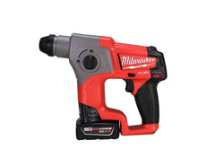 Milwaukee 2416-21XC M12 FUEL 12V Lithium-Ion Brushless Cordless 5/8 in. SDS-Plus Rotary Hammer Kit with One 4.0Ah Battery and Bag