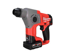 Milwaukee 2416-21XC M12 FUEL 12V Lithium-Ion Brushless Cordless 5/8 in. SDS-Plus Rotary Hammer Kit with One 4.0Ah Battery and Bag