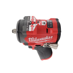 Milwaukee 2562-20 12V Cordless Stubby 3/8″ Impact Wrench – Up to 550 ft-lb Nut-Busting Torque, 0-3,000 RPM, 4-Mode Drive Control, Tri-LED Work Light, Friction-Ring Retention (Tool-Only)