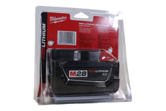 Milwaukee 48-11-2830 M28 28V XC High Capacity Lithium-Ion Battery, 3.0Ah, Compatible with Milwaukee M28 and V28 Cordless Power Tools, REDLINK Intelligence, LED Fuel Gauge