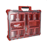 Milwaukee PACKOUT Impact-Resistant Small-Parts Organizer – 10-Compartment Modular Tool Box, IP65 Weather Seal, Heavy-Duty Latches, Durable Polymer Construction