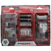 Milwaukee 48-32-4098 SHOCKWAVE Impact Duty Drill, Drive & Fasten Set - 75PC