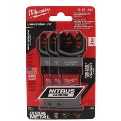 Milwaukee 49-25-1563 Nitrus 3 Extreme Material Universal Oscillating Blades
