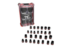 Milwaukee 49-66-6804 SHOCKWAVE Impact-Duty 1/2 in. Drive Metric and SAE Standard Impact PACKOUT Socket Set (27-Piece)