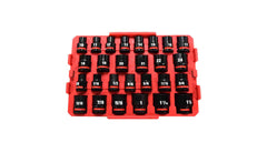 Milwaukee 49-66-6804 SHOCKWAVE Impact-Duty 1/2 in. Drive Metric and SAE Standard Impact PACKOUT Socket Set (27-Piece)