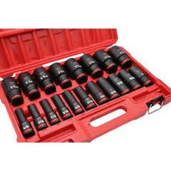 Milwaukee SHOCKWAVE 1/2 in. Drive SAE 6 Point Impact Socket Set