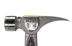 Stiletto TBM14RMS TiBone Mini-14 ounce Replaceable Milled Face Hammer with a Straight 16" Titanium Handle