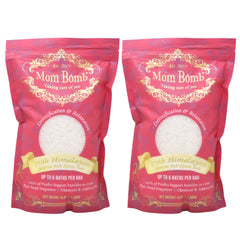 Mom Bomb Pink Himalayan Bath Soaks 3 lbs of Pure Tranquility (2 Pack)