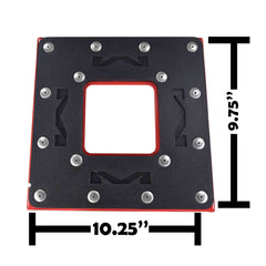 Matrix Concepts C1 Steel Stand /Mass Depot Sticker Pack - Red | Heavy-Duty Carbon Steel Motorcycle Lift | 300 lb Capacity Motocross Dirt Bike Stand | Non-Slip Rubber Top