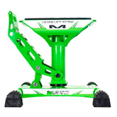 Matrix Concepts LS-ONE Lift Stand - Green | Foot-Operated 500 lb Motorcycle Lift | Carbon Steel Motocross Dirt Bike Jack | Self-Locking Pedal & Wide Platform with Carry Handles
