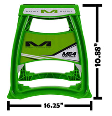 Matrix Concepts M64 Elite Stand w/ Anti-Flex Support for Dirt Bikes (Green)
