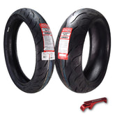 Kenda KM1 Sport Touring Front and Rear Motorcyle Tires 110/70ZR17 and Rear 190/50ZR17
