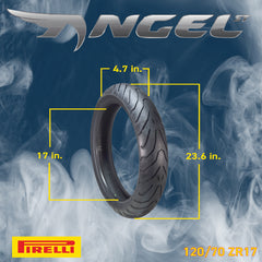 Pirelli Angel ST 120/70ZR17 (58W) Front & 190/50ZR17 (73W) Rear Motorcycle Tires – High-Performance Sport Touring Tire for Enhanced Grip, Durability & Stability – Fits Sport & Touring Bikes