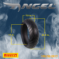 Pirelli Angel ST 190/50ZR17 (73W) Rear Motorcycle Tire – High-Performance Sport Touring Tire for Enhanced Grip, Durability & Stability – Fits Sport & Touring Bikes