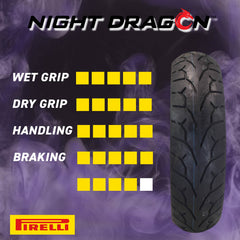 Pirelli Night Dragon GT 160/70B17 M/C 79V REINFTL Cruiser Motorcycle Rear Tire w/ Keychain