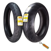 Pirelli Diablo Rosso IV Tire Set w/ Keychain: 120/70ZR17 Front & 200/60ZR17 Rear