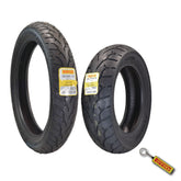 Pirelli Night Dragon 110/90-19 180/70B15 Front Rear Motorcycle Tires Set w/Keychain