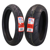 Full Bore M1 120/60ZR17 Front & 190/50ZR17 Rear Motorcycle Tires, High-Performance Radial, Superior Grip & Handling for Street & Track, 120/60-17, 190/50-17, USA Family Owned