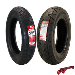 Kenda Kruz K673 130/90-16 (72H) Front & 170/80-15 77H Rear Motorcycle Tire Pair -Cruiser Street Tires-High-Mileage Cruiser Tire with Excellent Wet Grip and Stability, Includes Kenda Keychain