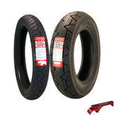 Kenda Kruz K673 100/90-19 57H Front & 150/90-15 Rear Motorcycle Tire Pair -Cruiser Street Tires-High-Mileage Cruiser Tire with Excellent Wet Grip and Stability, Includes Kenda Keychain