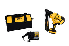 DEWALT DCN650D1 20V MAX XR 15 GA Cordless Angled Finish Nailer Kit