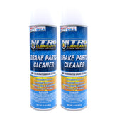 Nitro Lubricants Brake Cleaner – Fast-Drying, Non-Chlorinated Formula Removes Grease, Oil, Tar, and Brake Fluid – Residue-Free Performance – 12oz – Made in USA (2-Pack)