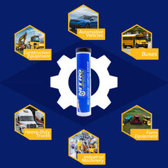 Nitro Lubricants Red Lithium Complex Grease – 14oz Tube for Automotive, Racing, Marine & Off-Road Use – Heavy-Duty, Extreme-Pressure, Multi-Purpose Grease, NLGI #2 (5-Pack)