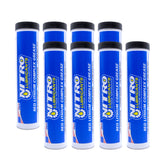 Nitro Lubricants Red Lithium Complex Grease – 14oz Tube for Automotive, Racing, Marine & Off-Road Use – Heavy-Duty, Extreme-Pressure, Multi-Purpose Grease, NLGI #2 (8-Pack)
