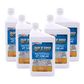 Nitro Lubricants 10W-40 4 Stroke Engine Oil – Semi-Synthetic, High Performance Formula for Motorcycles, ATVs & UTVs – Racing & Off-Road – Advanced Additive Technology – 1 Quart – Made in USA (5-Pack)