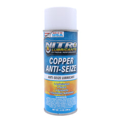 Nitro Lubricants Copper Anti‑Seize - 14oz High‑Temp Anti‑Seize Spray for Nuts, Bolts, Studs, Bearings & Slides; Prevents Seizing, Galling & Corrosion in Intensive Industrial & Automotive - Made in USA