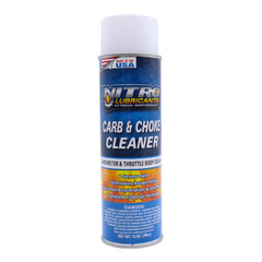 Nitro Lubricants Carb & Choke Cleaner - 12oz Sensor‑Safe Formula for Fast Removal of Gum, Varnish, Carbon & Grease; Improves Idle & Acceleration in Carburetors, Chokes, PCV & Linkages - Made in USA
