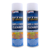 Nitro Lubricants Carb & Choke Cleaner - 12oz Sensor-Safe Formula for Removing Gum, Varnish, Carbon & Grease; Improves Idle & Acceleration in Carburetors, PCV & Linkages - Made in USA (2-Pack)