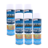 Nitro Lubricants Off-Road Chain Lube – Thick Clinging Foam Lubricates & Penetrates Rollers to Protect Against Corrosion, Friction & Wear – 12 oz – Made in USA (6-Pack)