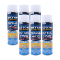 Nitro Lubricants High Gloss Coating – Vinyl & Plastic Shine – Water-Resistant Protection, Instant No-Wipe Formula Reaches Hard Areas – Automotive, Industrial, Off-Road – 12 oz – Made in USA (6-Pack)