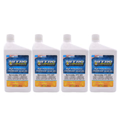 Nitro Lubricants Chaincase Oil – High Film Thickness, Improved Oxidation Control & Wear Resistance – Racing & Off-Road – Extends Engine Life – 1 Quart – Made in USA (4-Pack)