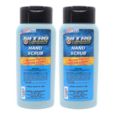 Nitro Lubricants Hand Scrub 400 ml Bottle – Non-Solvent, Super-Concentrated Industrial Hand Soap with Emollients – Heavy-Duty Grease, Oil & Tar Cleaner – Made in USA (2-Pack)