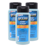 Nitro Lubricants Hand Scrub 400 ml Bottle – Non-Solvent, Super-Concentrated Industrial Hand Soap with Emollients – Heavy-Duty Grease, Oil & Tar Cleaner – Made in USA (3-Pack)