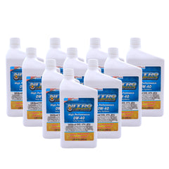 Nitro Lubricants 0W-40 4 Stroke Engine Oil – Fully Synthetic, High Performance Formula for Motorcycles, ATVs, UTVs – Racing and Off-Road – Advanced Additive Technology – 1Qt – Made in USA (10-Pack)