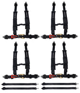 ProGuard Offroad Harness Black with 2" Nylon Straps and 5 Points of Contact - Universal Safety Belt fits Polaris, Can-Am, Kawasaki, Yamaha UTVs, ATVs, Side-by-Sides (4 Pck)