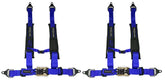 ProGuard Offroad 4-Point Safety Harness – Blue 2" Heavy-Duty Nylon Straps Universal Safety Belt fits Polaris, Can-Am, Kawasaki, Yamaha UTV, ATV, SxS , Soft Shoulder Pads (2PK)