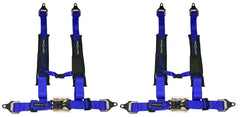 ProGuard Offroad 4-Point Safety Harness – Blue 2" Heavy-Duty Nylon Straps Universal Safety Belt fits Polaris, Can-Am, Kawasaki, Yamaha UTV, ATV, SxS , Soft Shoulder Pads (2PK)